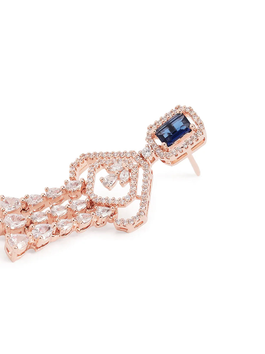 Glimmering Dusk Crystal CZ Earrings