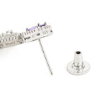 Glimmering Dusk Crystal CZ Earrings - Purple