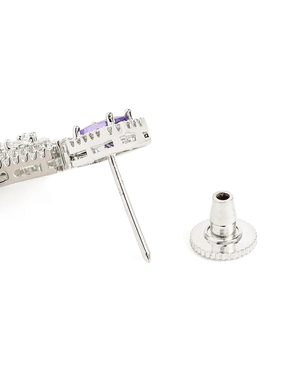 Glimmering Dusk Crystal CZ Earrings