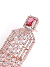 Crimson Luxe Chandelier Drops Earrings  - Red