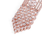 Crimson Luxe Chandelier Drops Earrings  - Red