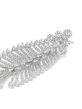 Dazzling CZ Feather Drop Earrings