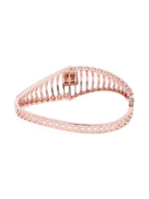 Sparkling Zigzag CZ Kada Bangle