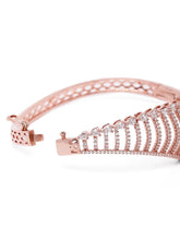 Sparkling Zigzag CZ Kada Bangle