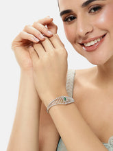 Sparkling Zigzag CZ Kada Bangle