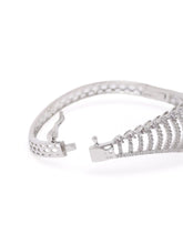 Sparkling Zigzag CZ Kada Bangle