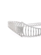 Sparkling Zigzag CZ Kada Bangle