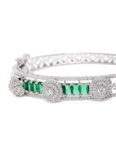 Emerald CZ Studded Kada Bracelet