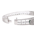 Emerald CZ Studded Kada Bracelet