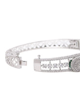 Emerald CZ Studded Kada Bracelet