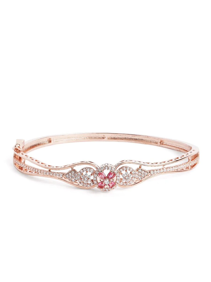 Gleaming Grace Bangle with CZ Glow
