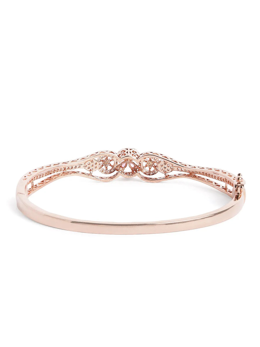 Gleaming Grace Bangle with CZ Glow