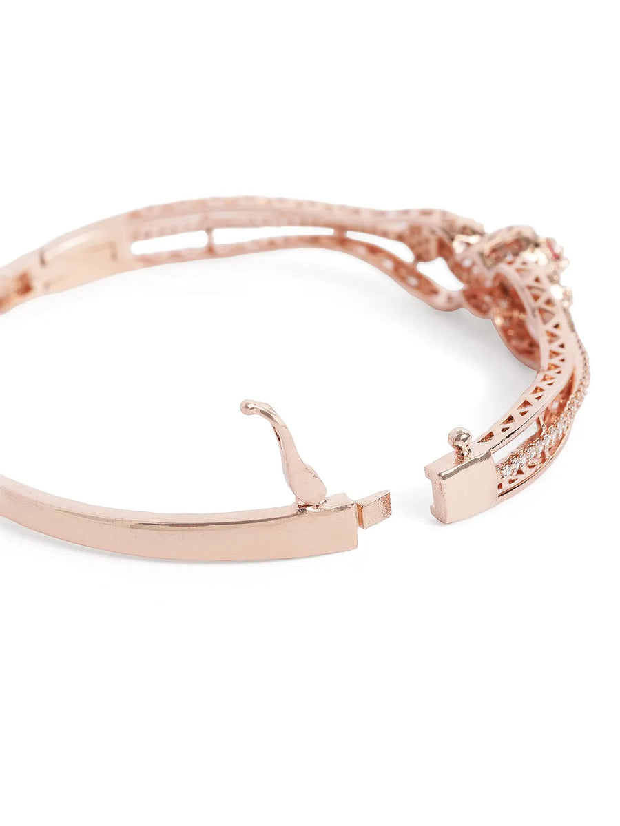 Gleaming Grace Bangle with CZ Glow