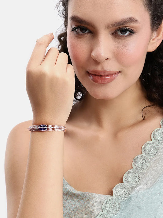 Twilight Drape CZ & Amethyst Charm