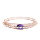 Twilight Drape CZ & Amethyst Charm