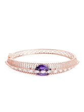 Twilight Drape CZ & Amethyst Charm