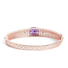 Twilight Drape CZ & Amethyst Charm
