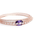 Twilight Drape CZ & Amethyst Charm