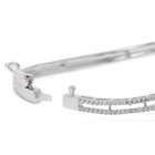Floral Cluster Crystal Kada for Women - Silver - Blue