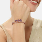 Floral Cluster Crystal Openable Kada