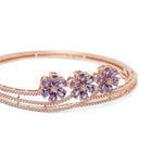 Floral Cluster Crystal Openable Kada