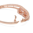 Floral Cluster Crystal Openable Kada