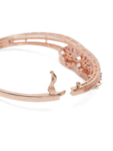 Floral Cluster Crystal Openable Kada