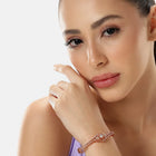 Elegant Crown Style Kada Bracelet - Rose Gold