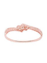 Elegant Crown Style Kada Bracelet - Rose Gold