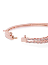 Elegant Crown Style Kada Bracelet - Rose Gold