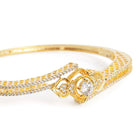 Timeless Drape CZ Gold Kada