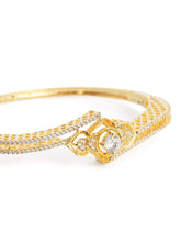 Timeless Drape CZ Gold Kada