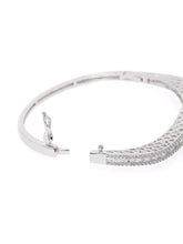 Elegant Crown Style Kada Bracelet - Silver