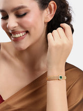 Regal Charm CZ and Emerald Kada