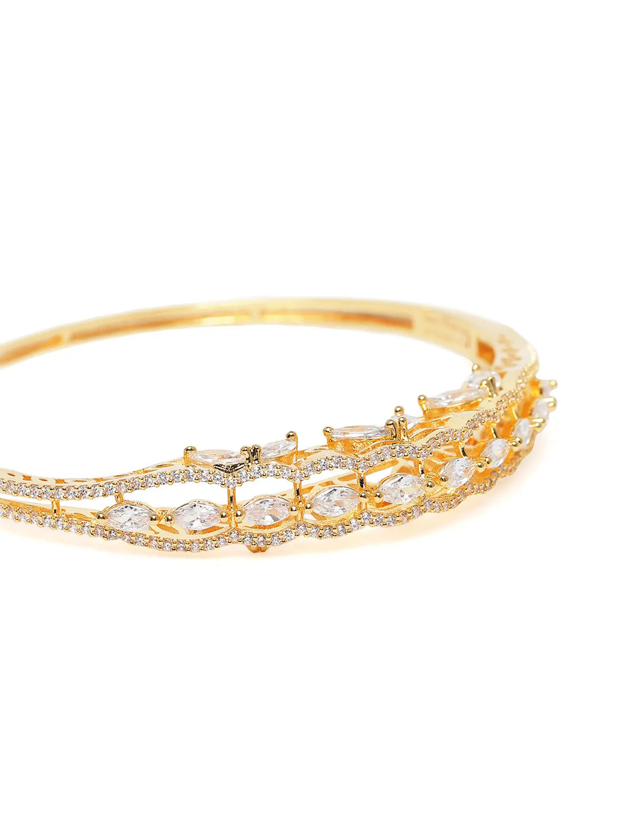 Royal Cut CZ Stone kada Bracelet