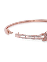 Luxe Vibe Ruby Crown Kada Bracelet