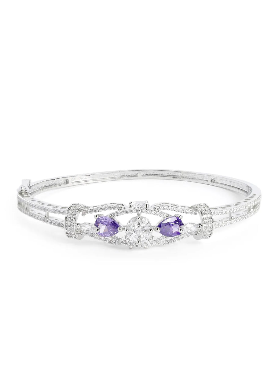 Timeless Amethyst Crystal Sparkle Bangle