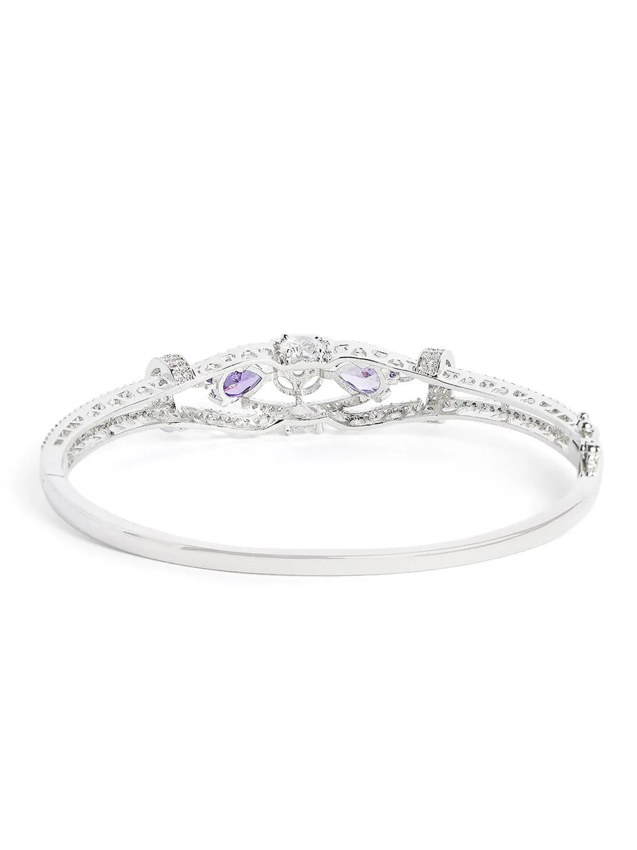 Timeless Amethyst Crystal Sparkle Bangle