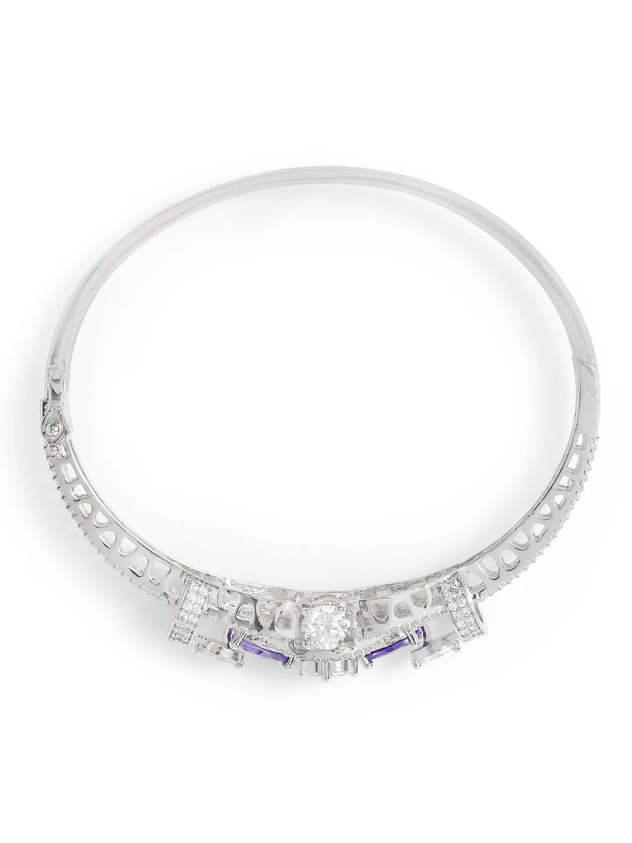 Timeless Amethyst Crystal Sparkle Bangle