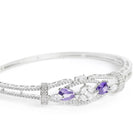 Timeless Amethyst Crystal Sparkle Bangle