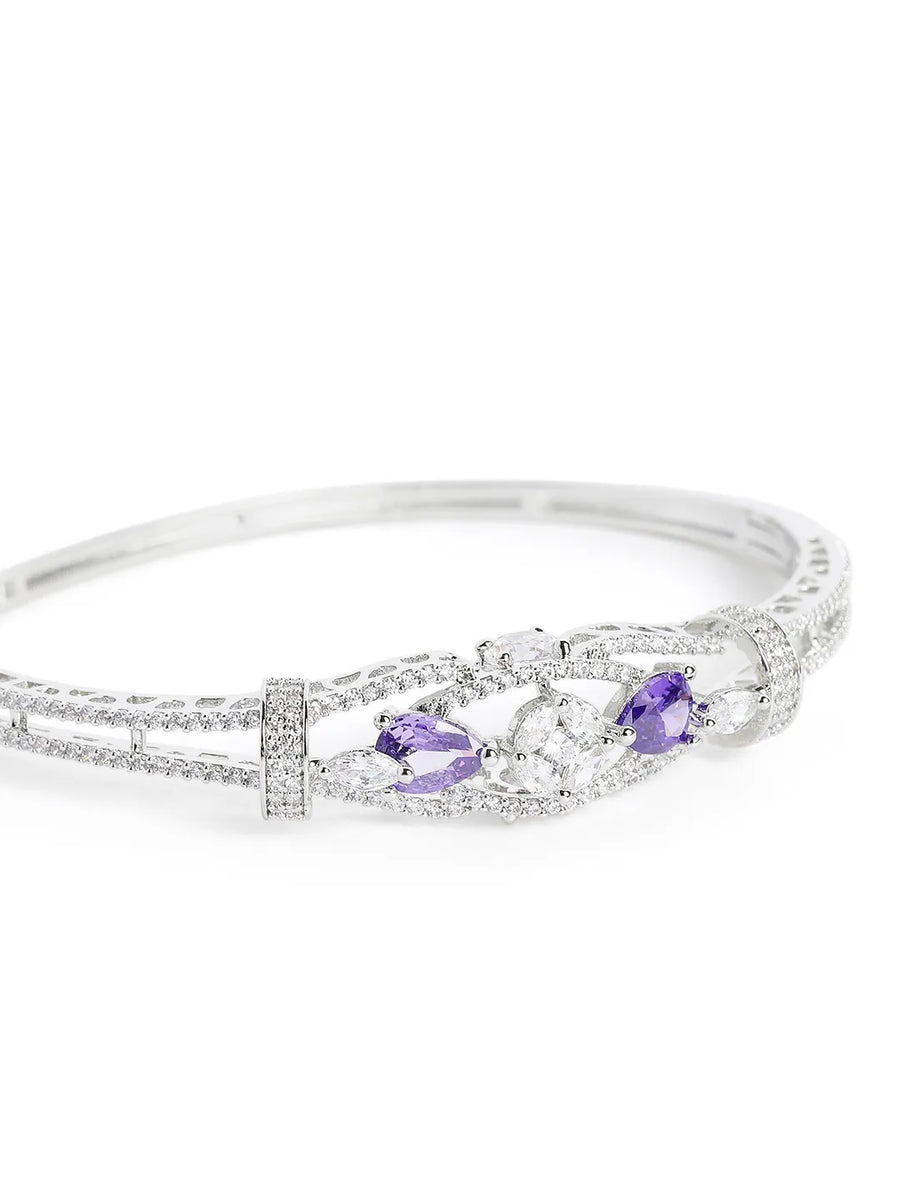 Timeless Amethyst Crystal Sparkle Bangle