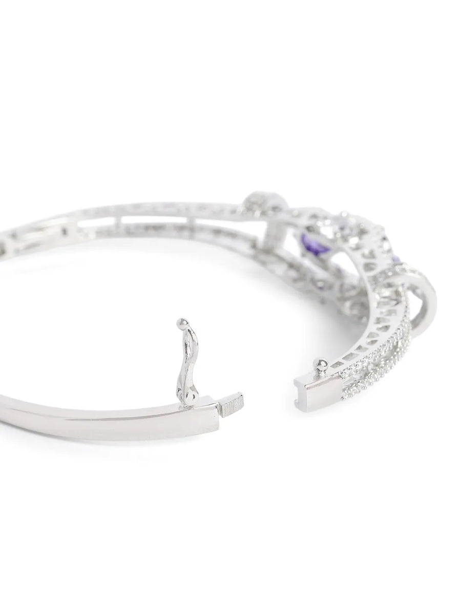 Timeless Amethyst Crystal Sparkle Bangle