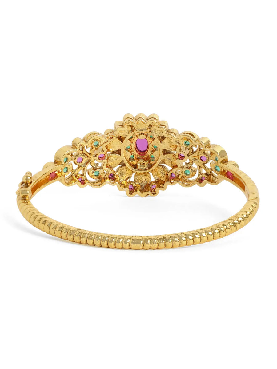 Traditional Temple Style Floral Kada