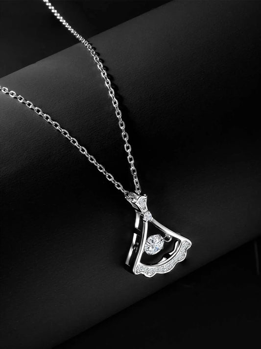 Cascade CZ Pendant Chain – Flowing Fashion Jewellery by Peora

