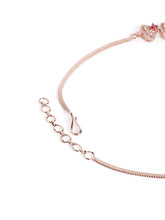 Rosaline Grace Fan Pattern Necklace Set - Red