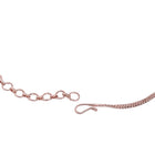 Faux Ruby Charm Square Necklace Set