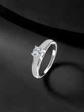 Silver Starburst CZ Ring