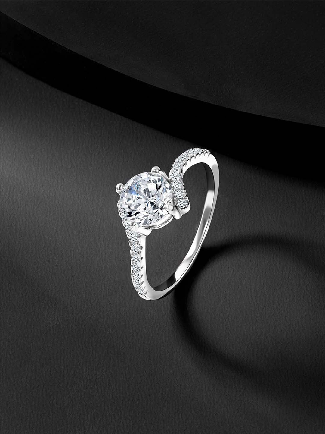 Luminous CZ Finger Ring