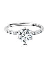 Gleaming Grace CZ Solitaire Ring