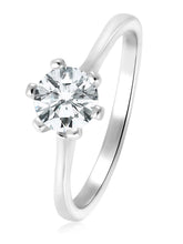 Sparkling Affection CZ Solitaire Ring